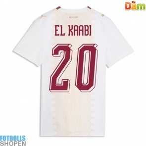 Billiga Marocko Ayoub El Kaabi #20 Bortatröja Dam VM 2026 Kortärmad